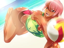 [Bonnou Honpo] Beach-ku Volley ~Massive to Miniskirt to Sperma~ page 9