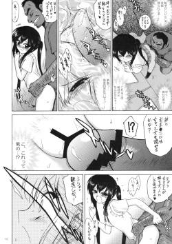 (COMIC1☆4) [BLACK DOG (Kuroinu Juu)] Azunyan to Dokidoki Chikan Densha (K-ON!) page 9