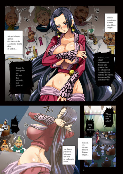 (COMIC1☆4) [Abalone Soft (Modaetei Imojirou)] Dorei Jotei Jakan Manaita Strip SHOW! (One Piece) [German] [SongohanXX] page 3