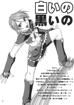 [SEMEDAIN G (Mokkouyou Bond)] SEMEDAIN G WORKS vol.22 - Shiroi no Kuroi no (Futari wa Precure) page 3