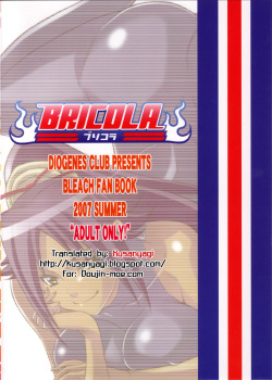 (C72) [Diogenes Club (Haikawa Hemlen)] BRICOLA (Bleach) [French] [Lenuage] page 2