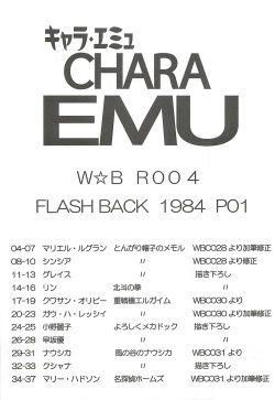 [Dakimakuma, Jingai Makyou Club (WING☆BIRD)] CHARA EMU W☆BR008 FLASH BACK1984 P04 (Various) page 2