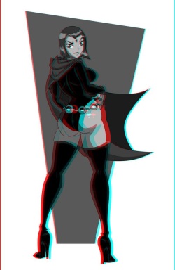 Anaglyph 3D Girls - Teen Titans page 4