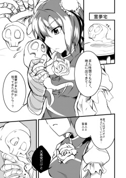 [Tonari no Dagashiya-san (ku-ba)] Title Nante Ichido Kagiri no Usui Hon (Touhou Project) page 3