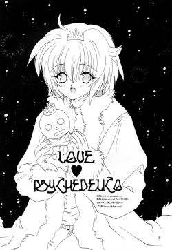 (C59) [Hanzai Tengoku, Bakugeki Monkeys (Hasei Agana, Inugami Naoyuki)] LOVE PSYCHEDELIKO (Various) page 2