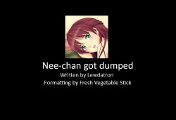 Nee-chan got dumped -- Legion of Lewdness Stories