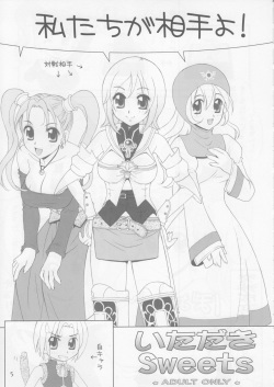 (C71) [HANAMARU MUGEN GYM (Hyoujun Mai)] Itadaki Sweets (Dragon Quest 8, Final Fantasy 12, Final Fantasy 9) page 4