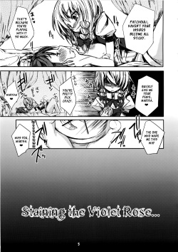 (Akatsuki no Utage 4) [Tokyo Glider (Ura Dramatic)] Murasaki no Bara ga Somaru | Staining the Violet Rose (Touhou Project) [English] [XCX Scans] page 4