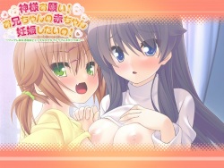 Kami-sama Onegai! Onii-chan no Aka-chan Ninshin Shitai no! ~Tsundere Imouto & Seijun Imouto to Ecchi na Kiseki de Trouble Kozukuri Zanmai♪~