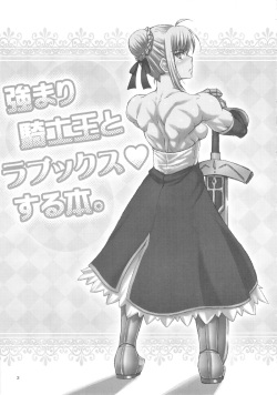 (COMIC1☆7) [SHD (Buchou Chinke, Mikoyan, Plasma Beach)] Tsuyomari Kishiou to Lovex Suru Hon (Fate/stay night) page 2