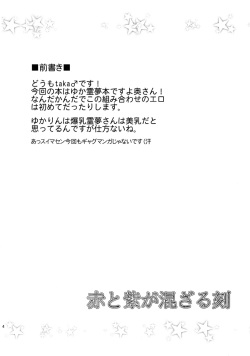 [+5 (taka♂)] Aka to Murasaki ga Mazaru Toki (Touhou Project) [Digital] page 3