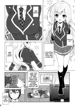 (C85) [MIX-EDGE (Arui Ryou)] Chocolat to Full Course (Ore no Nounai Sentakushi ga, Gakuen Love Comedy wo Zenryoku de Jama Shiteiru) [English] [Facedesk] page 4