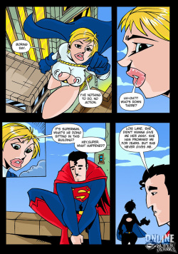 Power Girl gets her asshole and mouth filled with cum by Superman