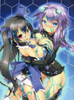 (C84) [Tsuki no Hikari Keikaku (Tokyo Yamane, Yuki Higasinakano, Teppeki Kyojin)] Chou Neneki Game Neptune (Hyperdimension Neptunia) [Korean] page 2