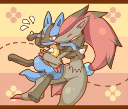 [nongqiling] Zoroark ♂ X Lucario ♀ (Pokemon) page 1