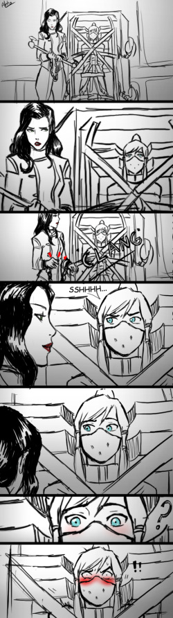 [Drakyx] Korra &amp; Asami drawings page 4