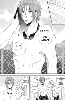(Renai Jaws 2) [Usagi-san to Kuma (Aizawa)] Pun! Pun! (Free!) [English] [Rapinii] page 4